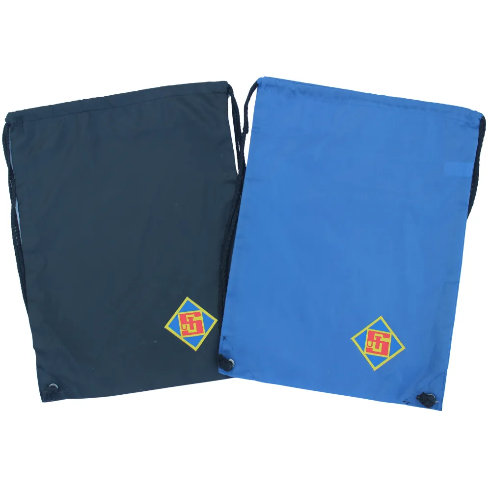 Sportbeutel mit Logo (blau)